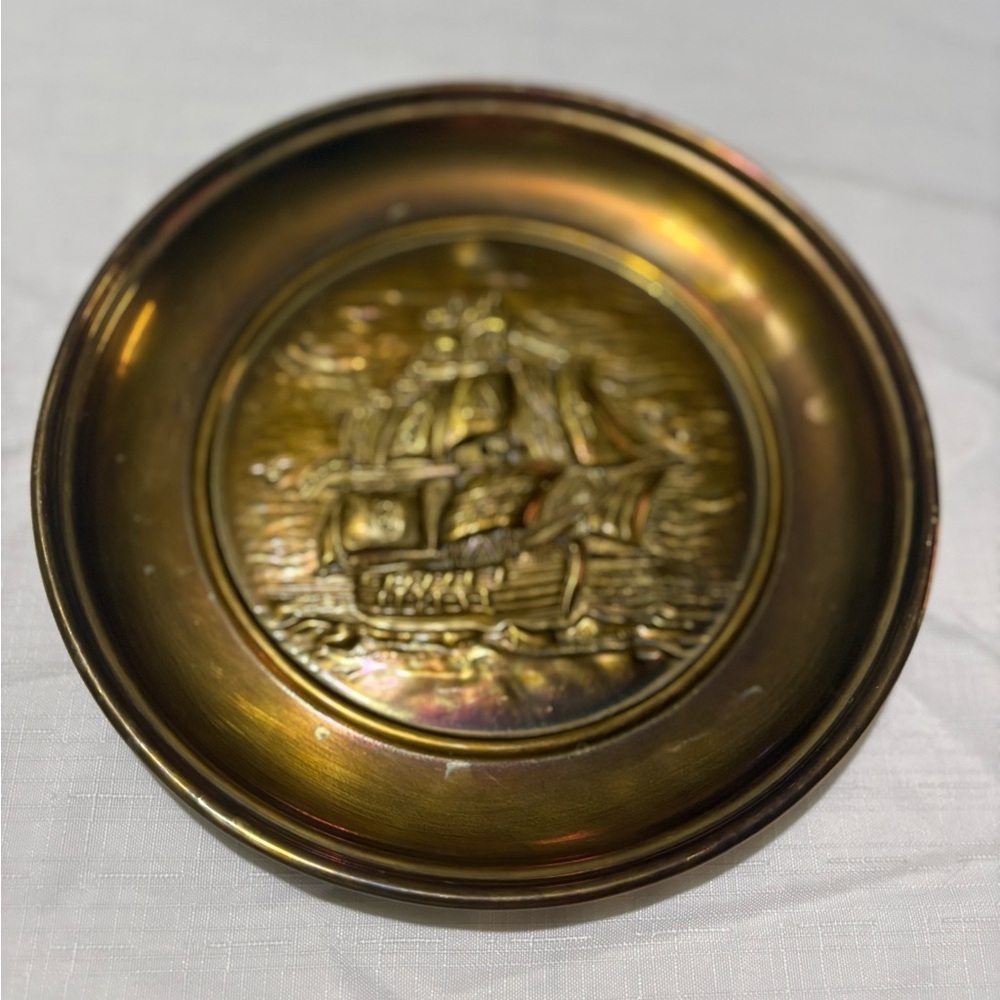 Vintage Brass Nautical Wall Plate